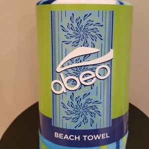 Abeo Green and Blue Cotton Beach Towel